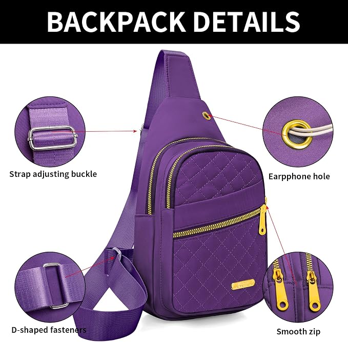 Small Sling Bag For Women Men Casual Crossbody Sling Backpack - Image 5