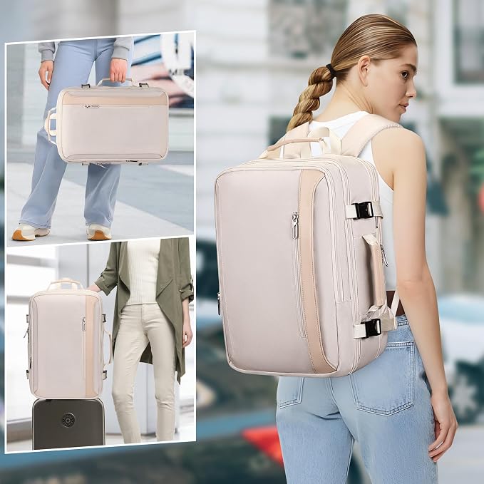 PIJUSHI Travel Backpack for Women Expandable Carry on Luggage Backpack Airline - Image 2