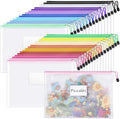 Sooez 32 Pack Mesh Zipper Pouch Bags, A4 Letter Size, Zipper Bags by Sooez