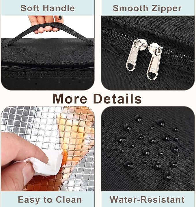 FlowFly Small Insulated Lunch box Portable Soft Bag Mini Cooler Thermal Meal - Image 6