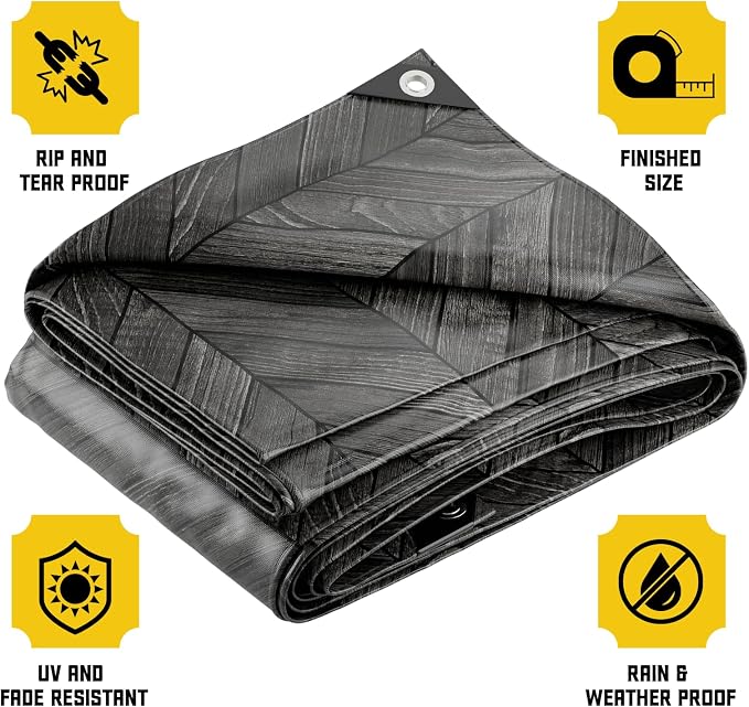 Core Tarps Extreme Heavy Duty 20 Mil Tarp Cover, Waterproof, UV Resistant - Image 3