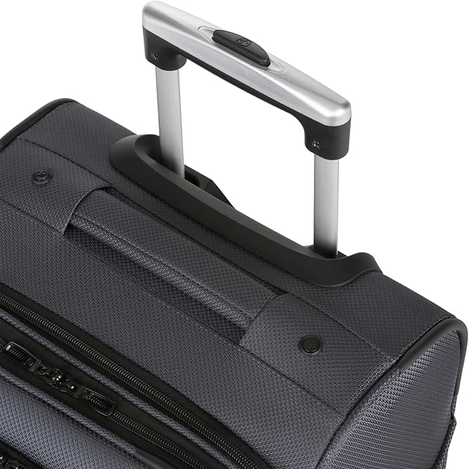 SwissGear Sion Softside Expandable Luggage, Dark Grey, Carry-On 21-Inch - Image 9