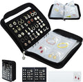Meneng Earring Travel Case Organizer: Transparent Jewelry Storage Book by Meneng