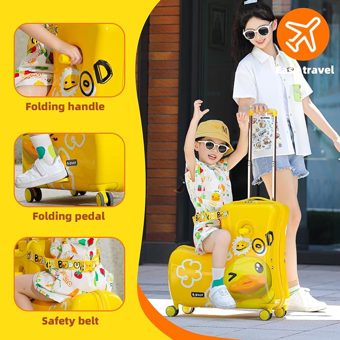 Kids' Lightweight Ride on Luggage - Image 4