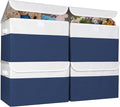 Large 22 Quart Linen Fabric Foldable Storage Bin Cube Organizer Basket by Bagnizer