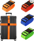 Luggage Straps for Suitcases TSA Approved Travel Belt 4 Pack by Chelmon by Chelmon