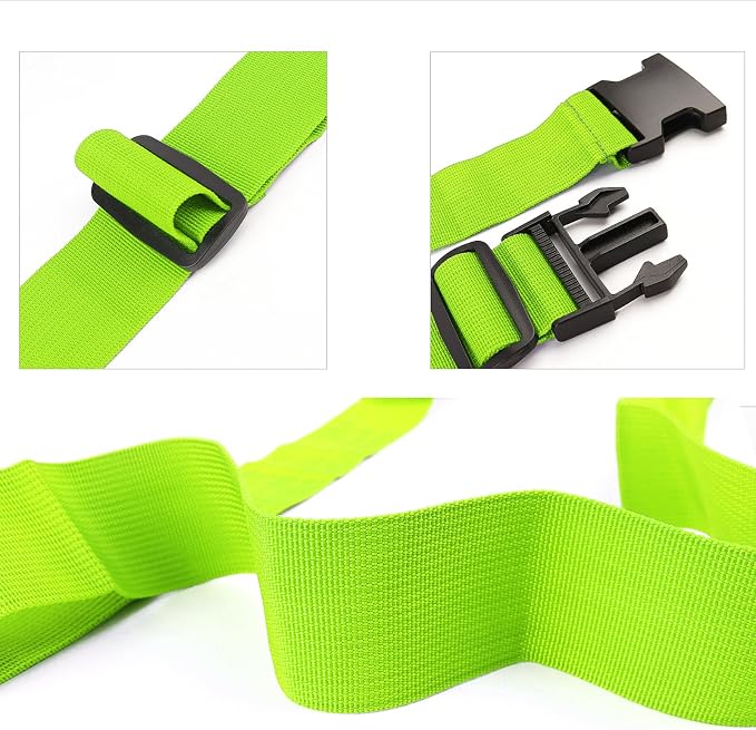 2Pcs Luggage Straps for Suitcase Travel Accessories TSA Approved, 80In Long - Image 2