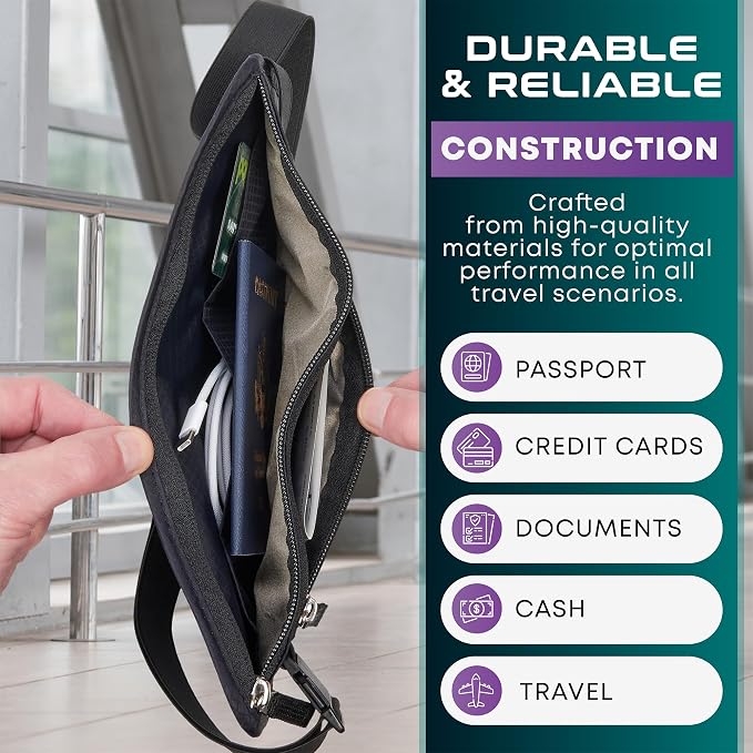 Travel Money Belt & Passport Holder - Image 4