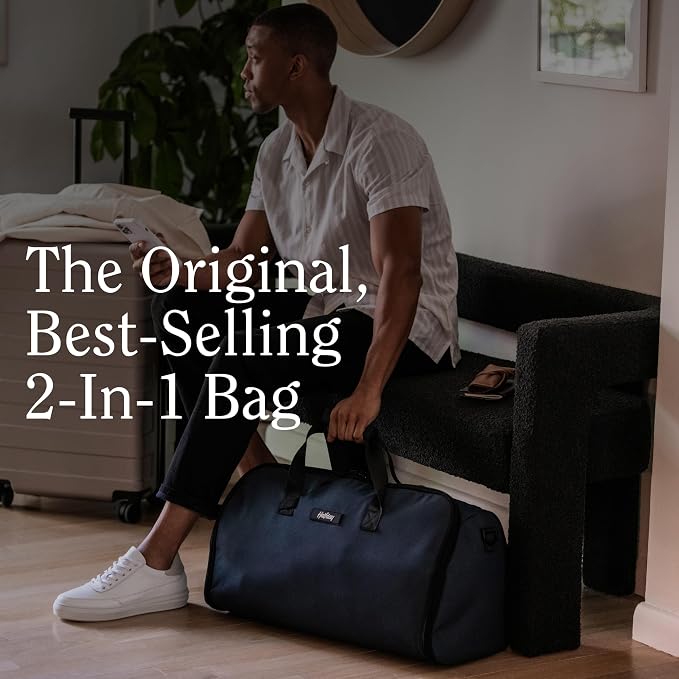 Halfday Convertible 2-in-1 Garment Duffel Weekender Bag 45L | Wrinkle-Free - Image 4