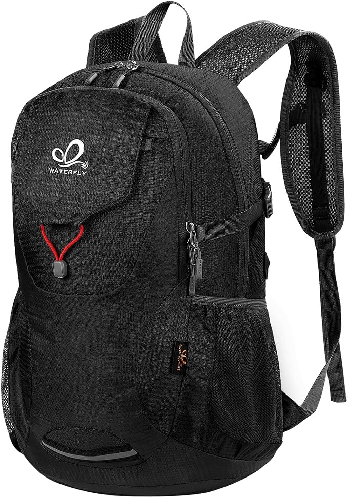 WATERFLY Lightweight Packable Hiking Backpack: 30L Foldable Travel Daypack by Waterfly