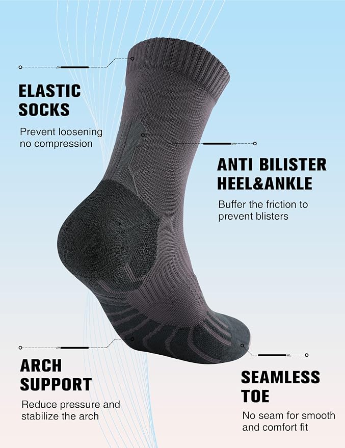 Compression Crew Running Socks: Athletic Socks - Image 5