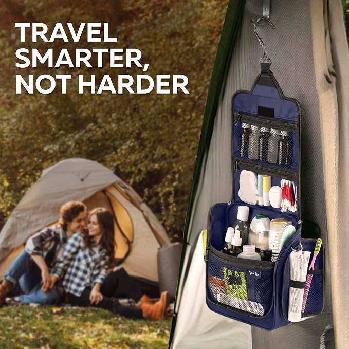 Extra Large Hanging Travel Toiletry Bag - Image 9