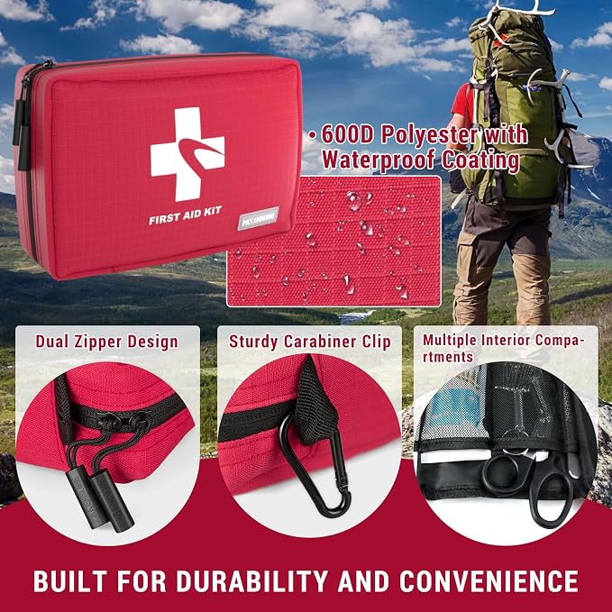 Compact First Aid Kit 300 PCS – Small Waterproof Emergency Medical Kit - Image 5