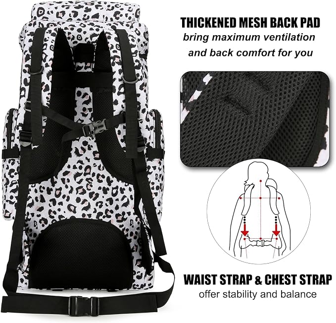Hiking Backpack for Men 70L/100L Camping Backpack Military Rucksack Molle 3 - Image 3