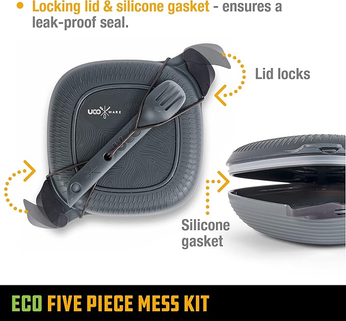 UCO Recycled ECO 5-Piece Camping Mess Kit - Image 4