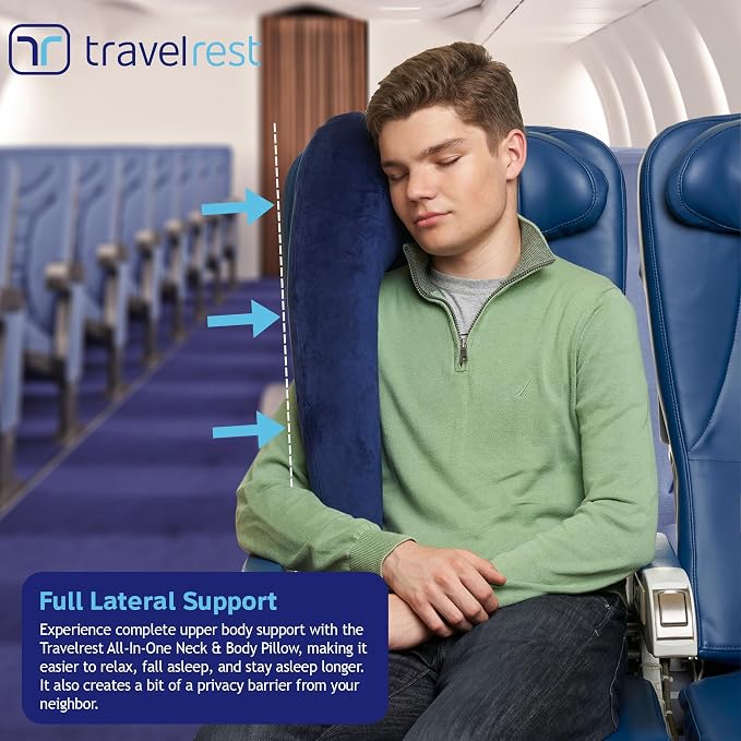 TRAVELREST All-in-One Neck & Body Pillow, Advanced Support Design, Travel - Image 6