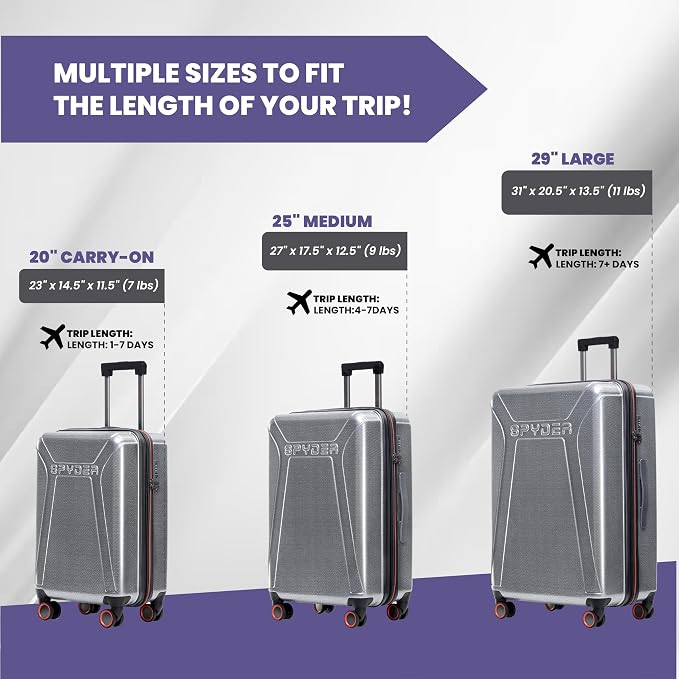 Spyder Traverse 20 Inch Carry On Expandable Hardside Upright Suitcase - Image 7