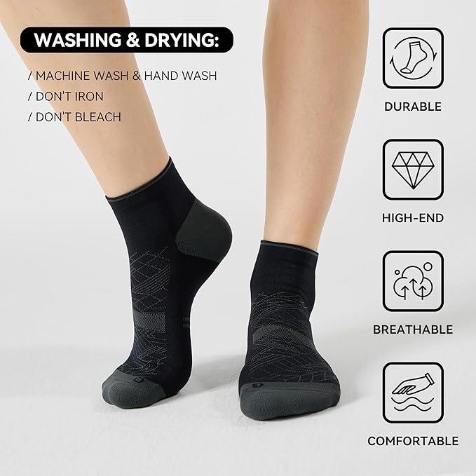 CS CELERSPORT 2/5 Pairs Ankle Compression Socks - Image 3