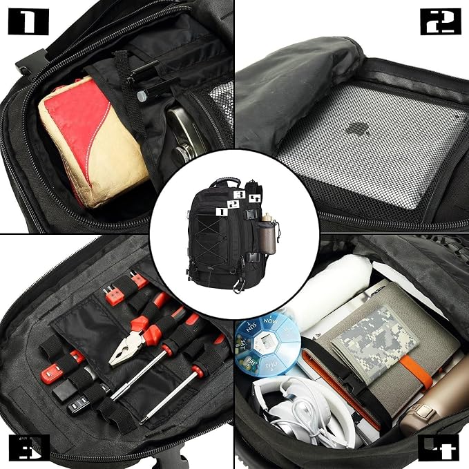 Large Tactical Backpack for Men Military Backpack - Image 2
