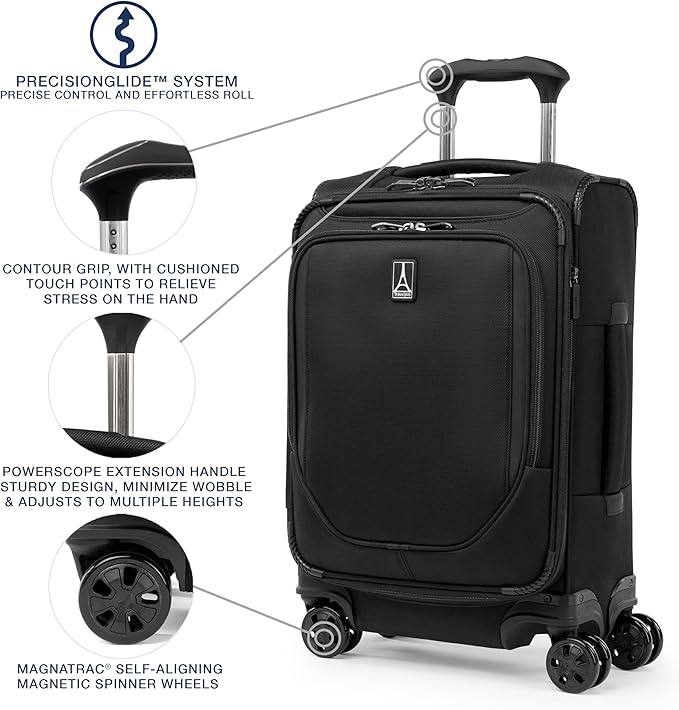 Travelpro Crew Classic Lightweight Softside Expandable Carry on Luggage - Image 4
