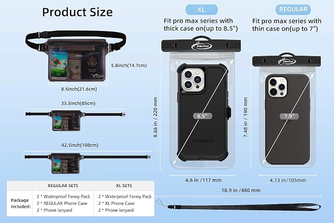 AiRunTech Waterproof Dry Bag and Waterproof Cell Phone Bag - Image 7