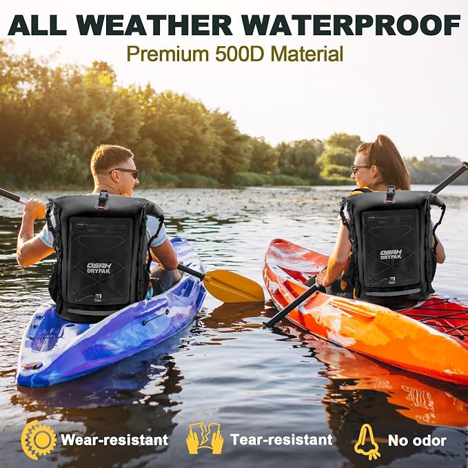 Waterproof Backpack Dry Bag 35L/55L/85L – Heavy Duty Roll-Top Hiking Backpack - Image 7