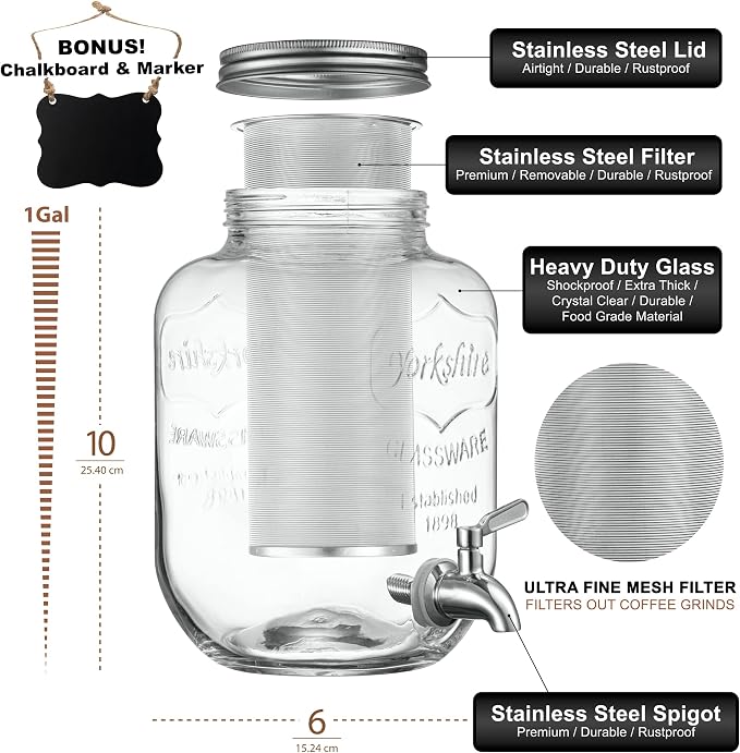 1 Gallon Cold Brew Coffee Maker - Image 4
