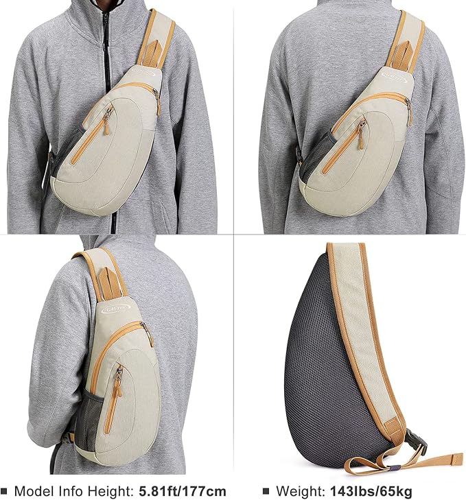 G4Free Sling Bag for Men Women, Small Crossbody Backpack Lightweight Chest - Image 7