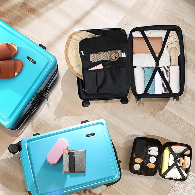 Hard Shell Luggage Sets with Spinner Wheels 4 Piece, Expandable Large Suitcases - Image 8