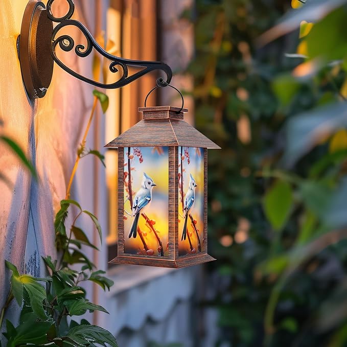 Solar Lanterns Outdoor, Waterproof Garden Hanging Lanterns - Image 7