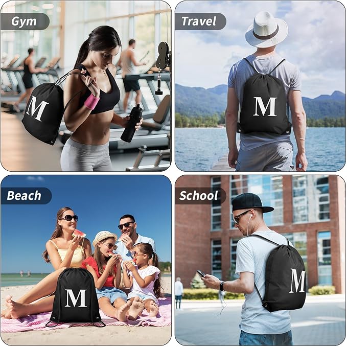 ZOMFELT 6Pcs Drawstring Backpack Drawstring Gym Bags, Foldable Draw String - Image 6