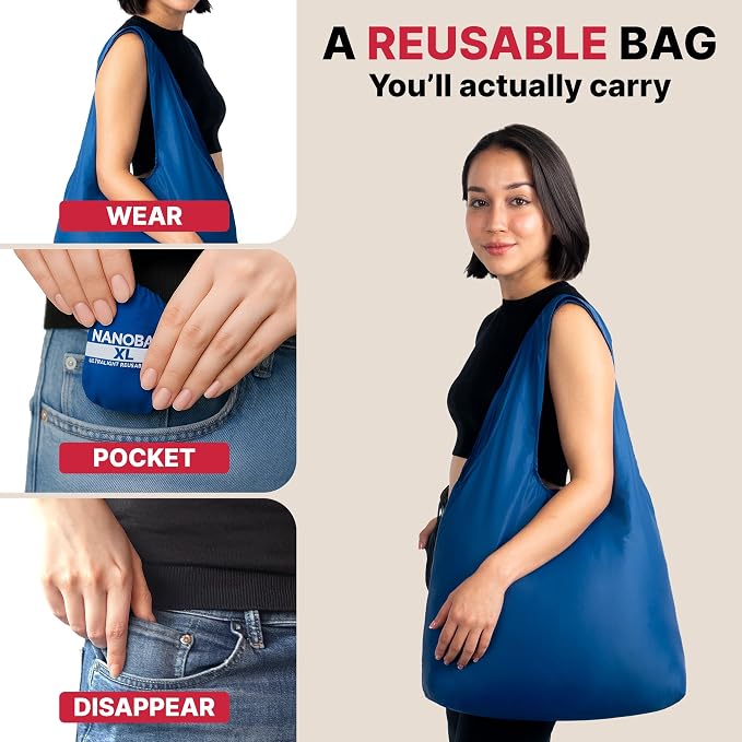 Nanobag Ultra-Lightweight Heavy Duty Foldable Tote - Image 4