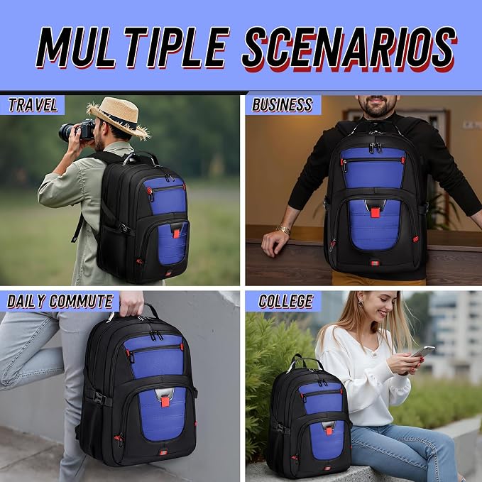 Z-MGKISS Large Travel Backpack for Men, TSA Flight Approved Business Backpack - Image 6