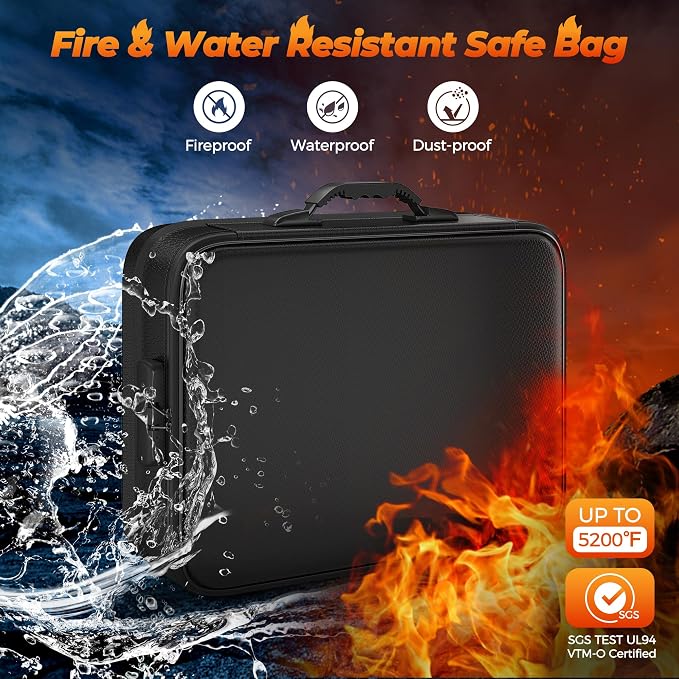 Nacial 5200℉ Fireproof Document Box - Image 2