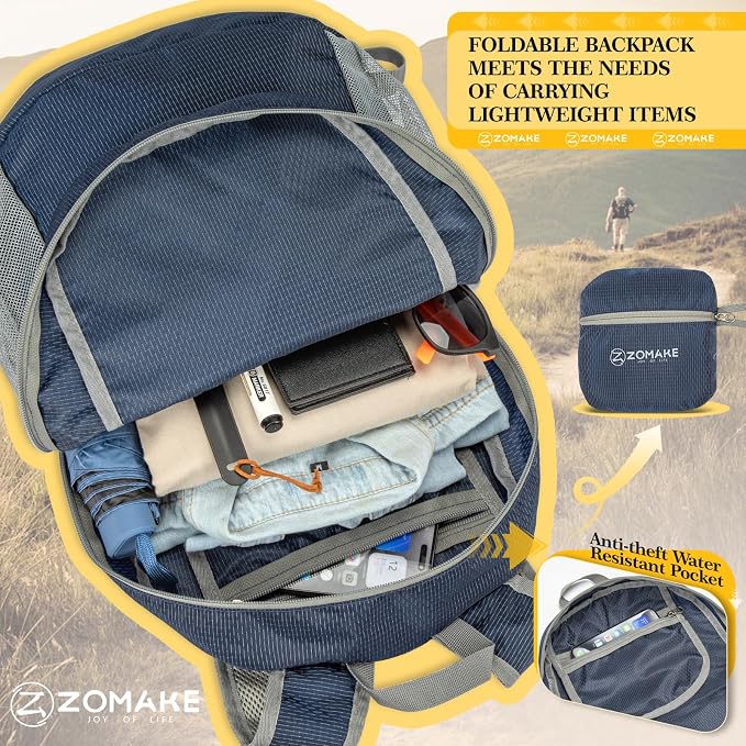 ZOMAKE Ultra Lightweight Hiking Backpack 20L - Image 5