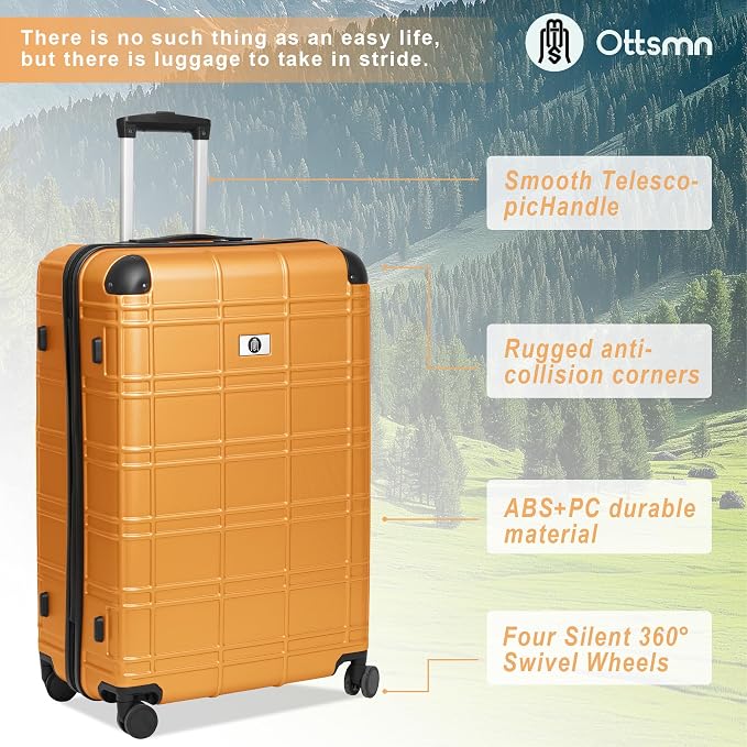 Luggage Sets 4 Piece, ABS PC Lightweight Suitcases - Image 4