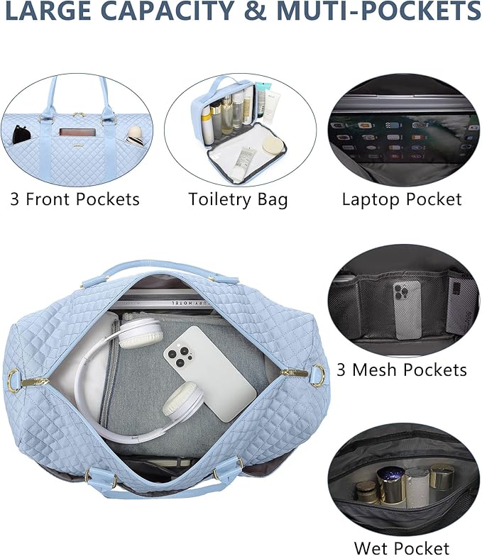 Women Duffle Weekender Travel Bag: Large Duffel Bags - Image 2