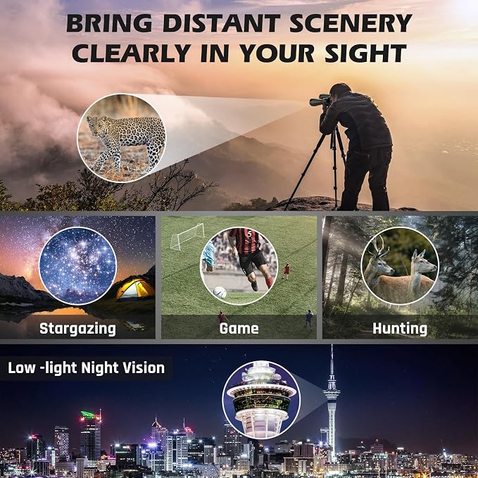 18x70 Binoculars for Adults High Powered, Large Aperture 70mm Astronomy - Image 6