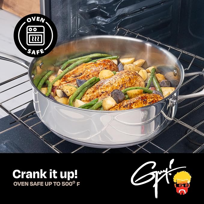 Guy Fieri's Flavortown 10-Piece Stainless Steel Cookware Set - Image 6