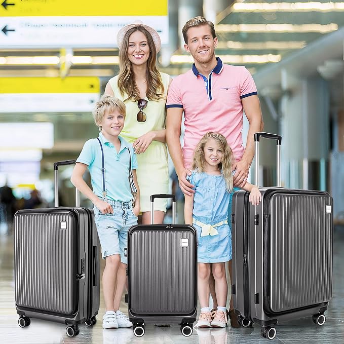 Luggage Sets 3 Piece, ABS Lightweight 20in/24in/28in Luggage, Expandable Carry - Image 2