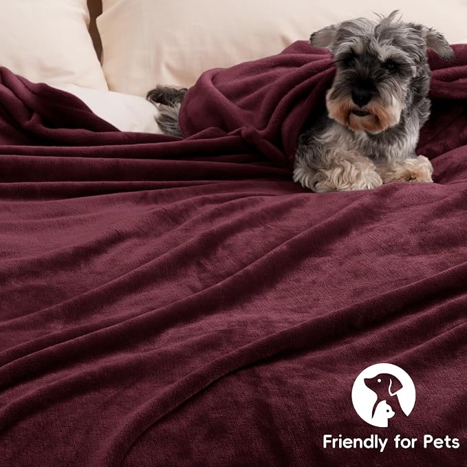 PHF Ultra Soft Fleece Blanket Queen Size, No Shed No Pilling Luxury Plush Cozy - Image 5