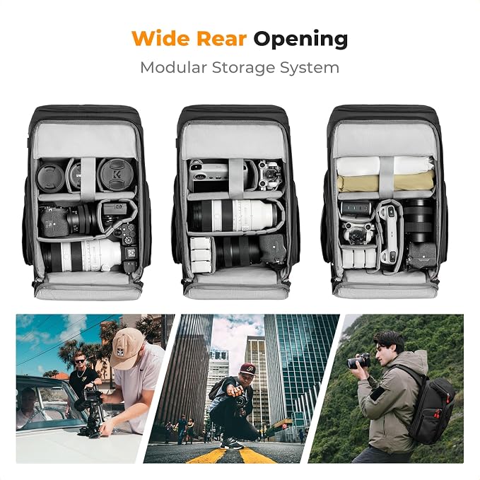 K&F CONCEPT Camera bags Waterproof 25L Large Capacity Camera Case - Image 2