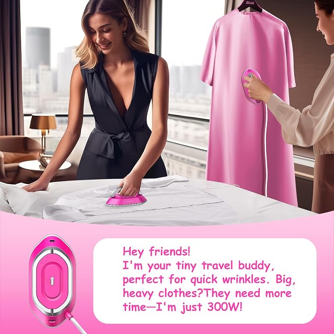 Newbealer Travel Iron with Dual Voltage - 120V/220V Lightweight Dry Iron - Image 5