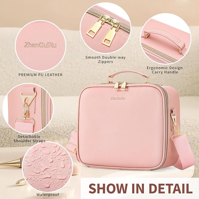 Travel Makeup Bag Cosmetic Organizer Bag - Image 4