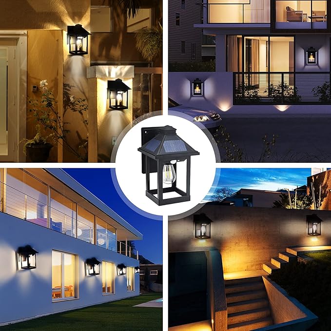 Solar Wall Light Outdoor with 3 Lighting Modes, Dusk to Dawn Led Wall Mount - Image 6