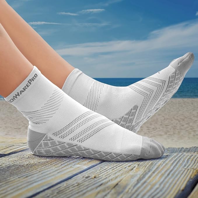TechWare Pro Plantar Fasciitis Socks – Cushion Ankle Compression Socks Women & - Image 7