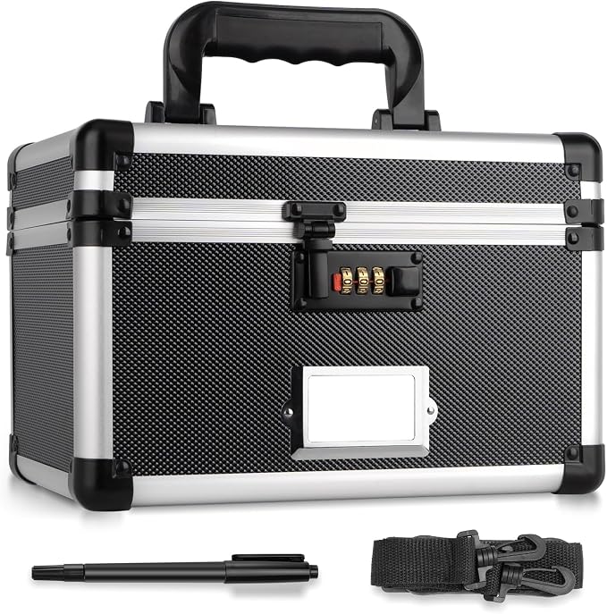 11 x 7 x 8.3 Inch Lockable Storage Box by LOCKCURX