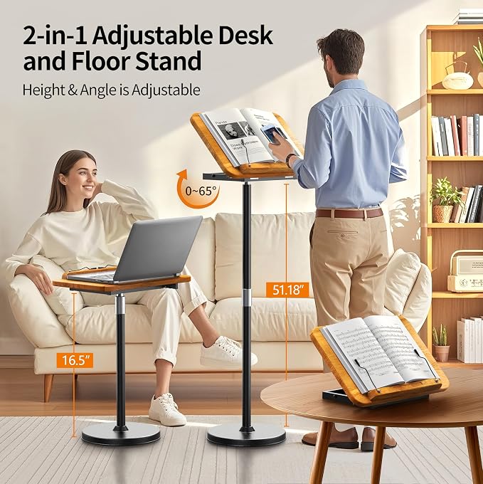 2 in 1 Dual-use Laptop Floor Stand & Laptop Stand - Image 3