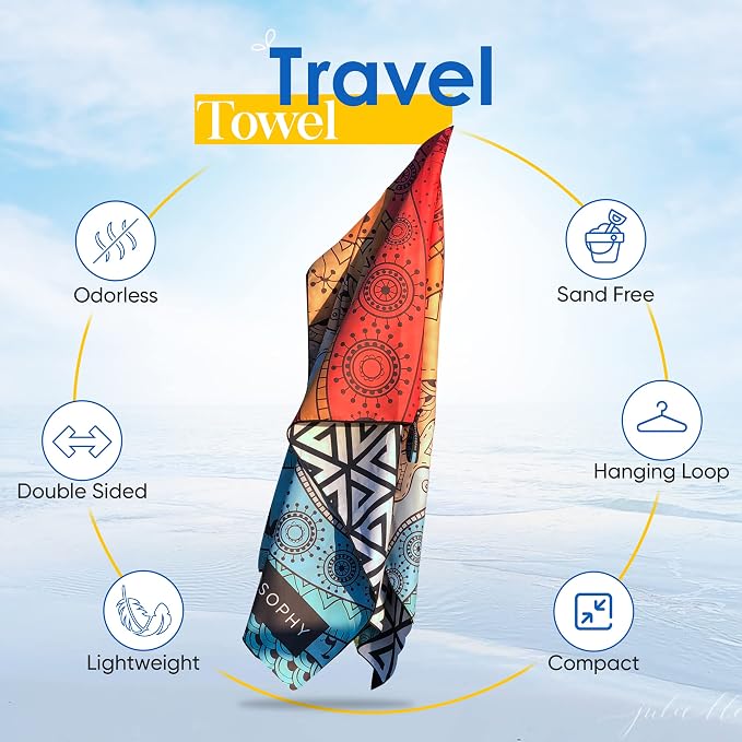 ECCOSOPHY Microfiber Beach Towel - Image 6