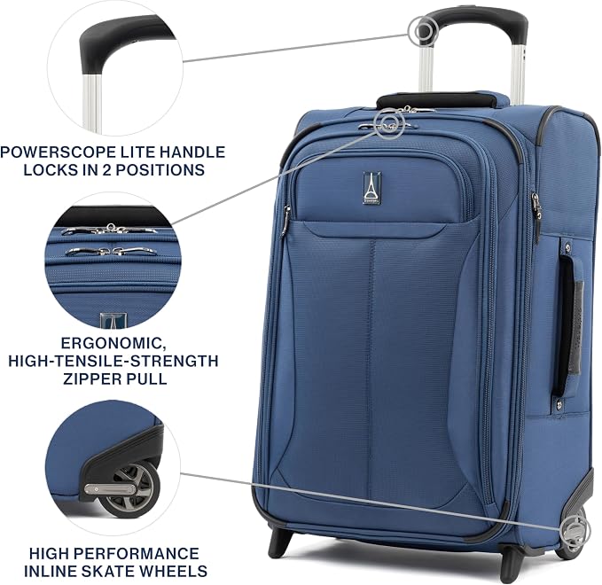 Travelpro Tourlite Softside Expandable Upright 2 Wheel Luggage, Lightweight - Image 3